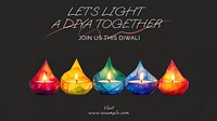 Diwali blog banner template