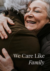 We care poster template