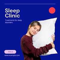 Sleep clinic Instagram post template