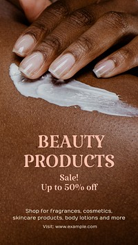 Beauty product sale Instagram story template
