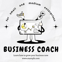 Business coach Instagram post template