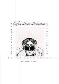 Explore dream destinations poster template & design