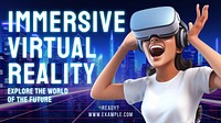 Immersive VR blog banner template