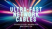 Network cables blog banner template