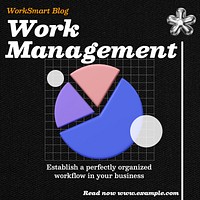 Work management Instagram post template