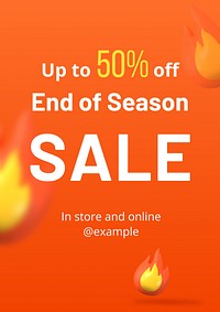 Sale promotion poster template