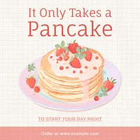 Pancakes Facebook post template
