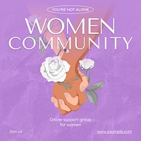 Women community Instagram post template