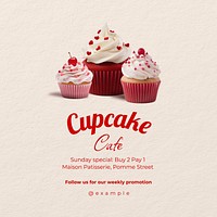 Bakery promotion ads Facebook post template