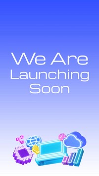 Launching soon Instagram story template
