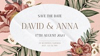 Wedding invitation blog banner template