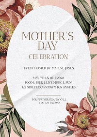 Mothers day event poster template  
