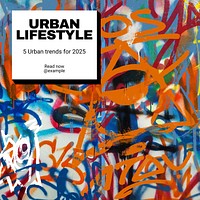 Urban lifestyle Instagram post template