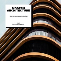Modern architecture Instagram post template