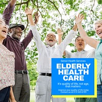 Elderly healthcare Instagram post template