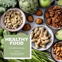 Healthy food Instagram post template