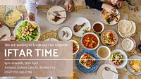 Iftar time blog banner template