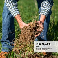 Soil health Instagram post template
