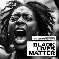 Black Lives Matter Instagram post template