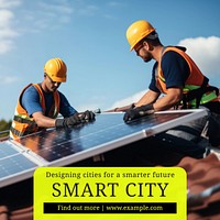 Smart city Instagram post template