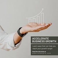 Business growth Instagram post template