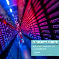 Cloud data Instagram post template