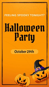 Halloween party social story template