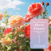 Floral essence Instagram post template