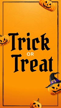 Trick or treat Instagram story template