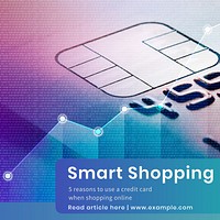 Smart shopping Instagram post template
