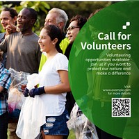 Call for volunteers Instagram post template