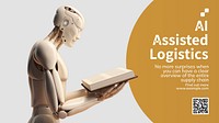 AI logistics blog banner template