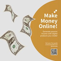 Make money online Instagram post template