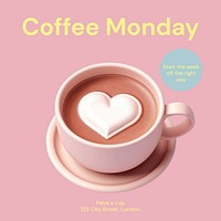 Coffee Monday Instagram post template