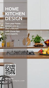 Home kitchen  Facebook story template