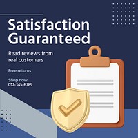 Customer satisfaction Instagram post template