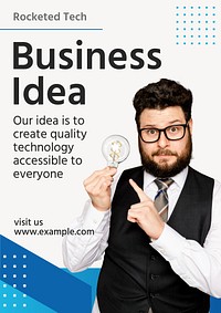 Business idea poster template