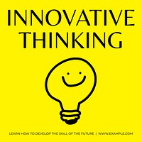 Innovative thinking Instagram post template