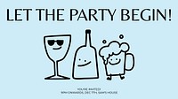 Party blog banner template