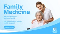 Family medicine blog banner template