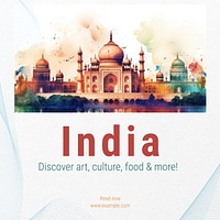 Indian art & culture Instagram post template