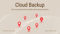 Cloud backup blog banner template