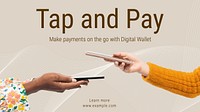 Digital wallet blog banner template