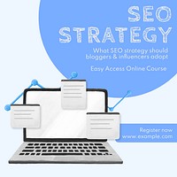 SEO strategy course Instagram post template