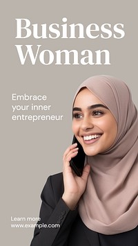 Business women Facebook story template