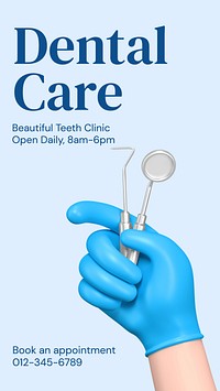 Dental care Instagram story template