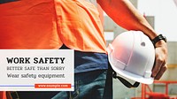 Work safety blog banner template