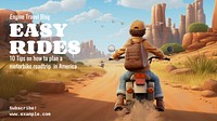 Easy rides blog banner template