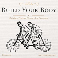 Build your body Instagram post template