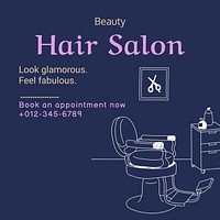 Hair salon Instagram post template